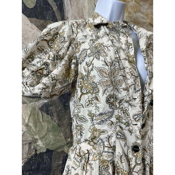 New Anthropologie Pilcro Short-Sleeve Denim Midi Shirt Dress Sz Us14 - Picture 8 of 9